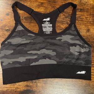Black/Grey Camo Sports Bra